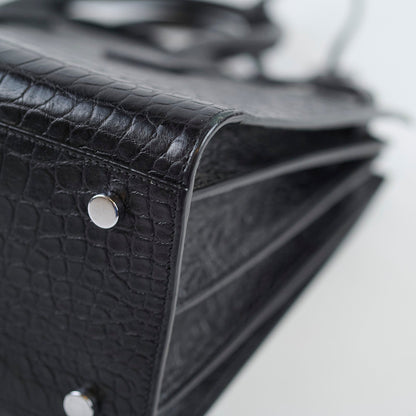 Saint Laurent Sac De Jour Medium Black Croc Emboss - photo 13