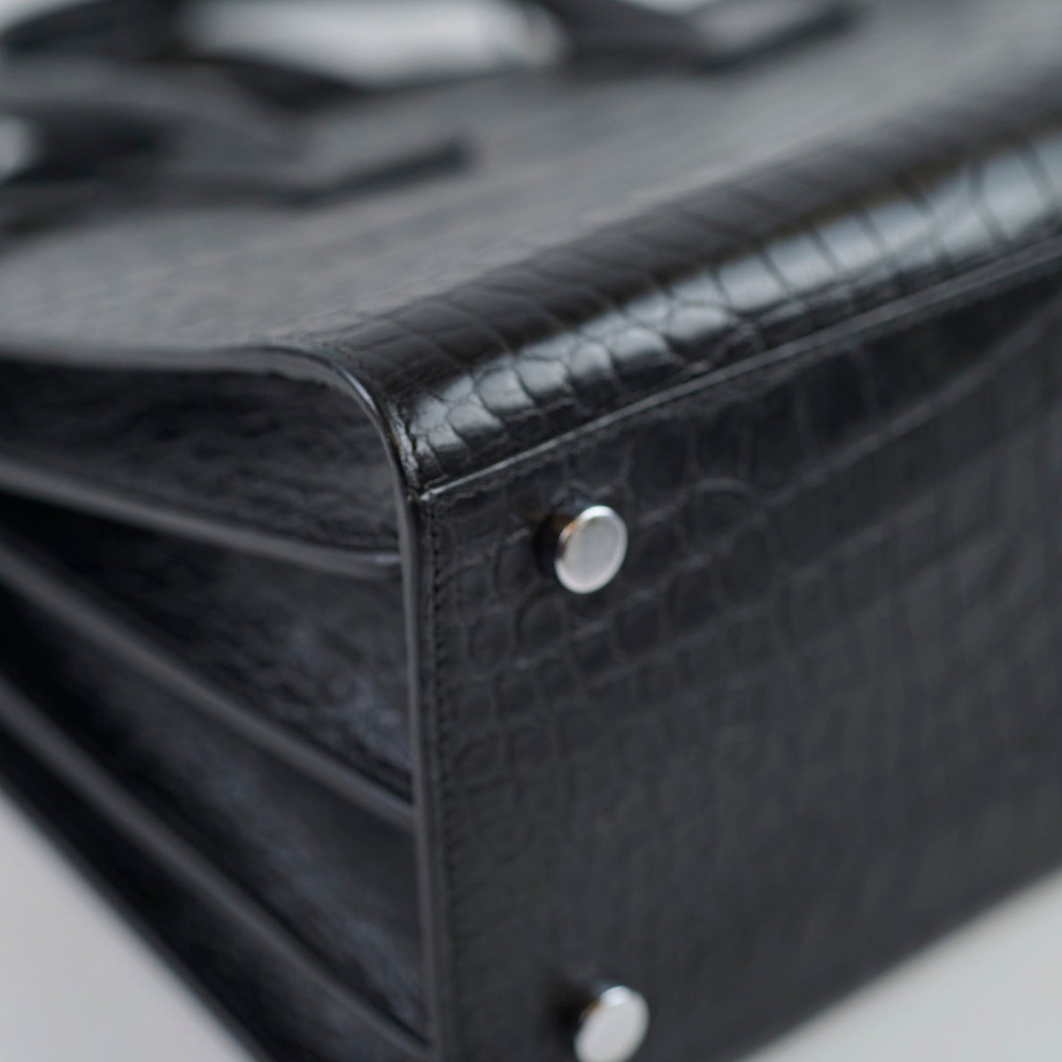 Saint Laurent Sac De Jour Medium Black Croc Emboss - photo 10