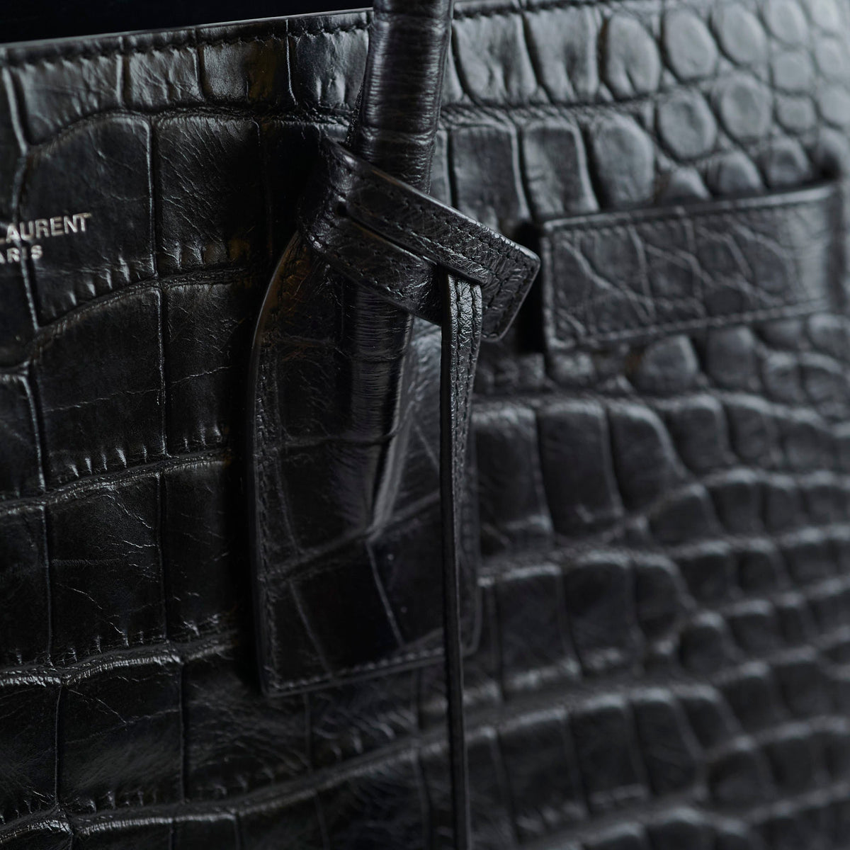 Saint Laurent Sac De Jour Medium Black Croc Emboss - photo 7
