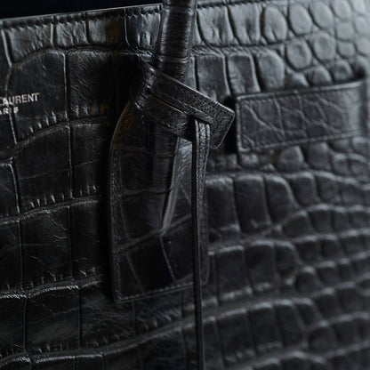 Saint Laurent Sac De Jour Medium Black Croc Emboss - photo 7