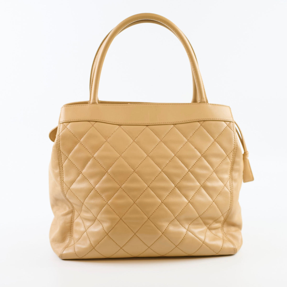 Chanel Beige Quilted Tote Bag - photo 3