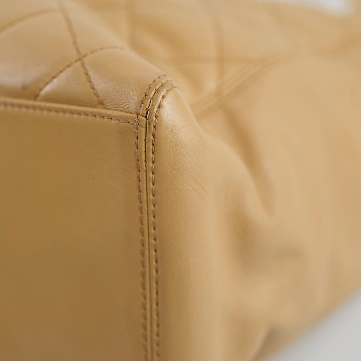 Chanel Beige Quilted Tote Bag - photo 13