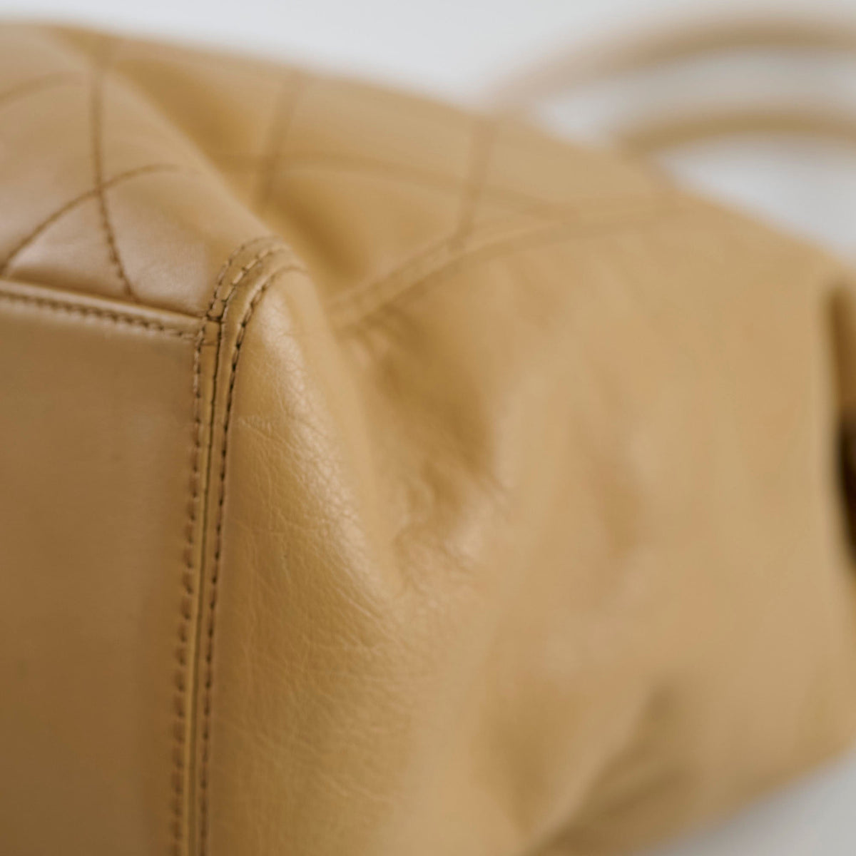 Chanel Beige Quilted Tote Bag - photo 11