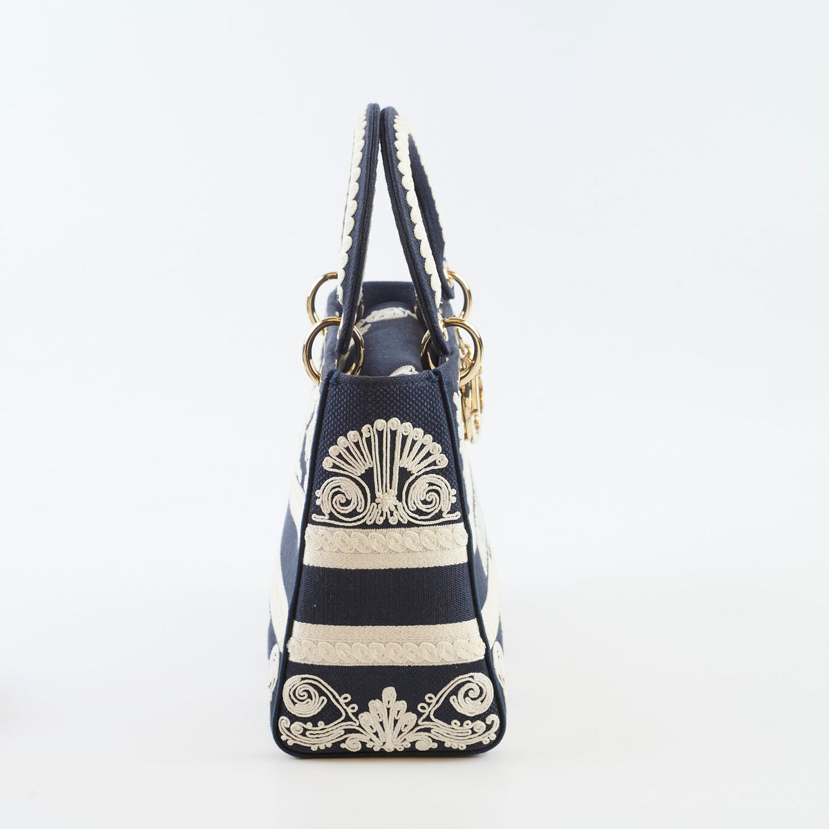 Christian Dior Lady Dior DLite Medium Navy Embroidery - photo 3
