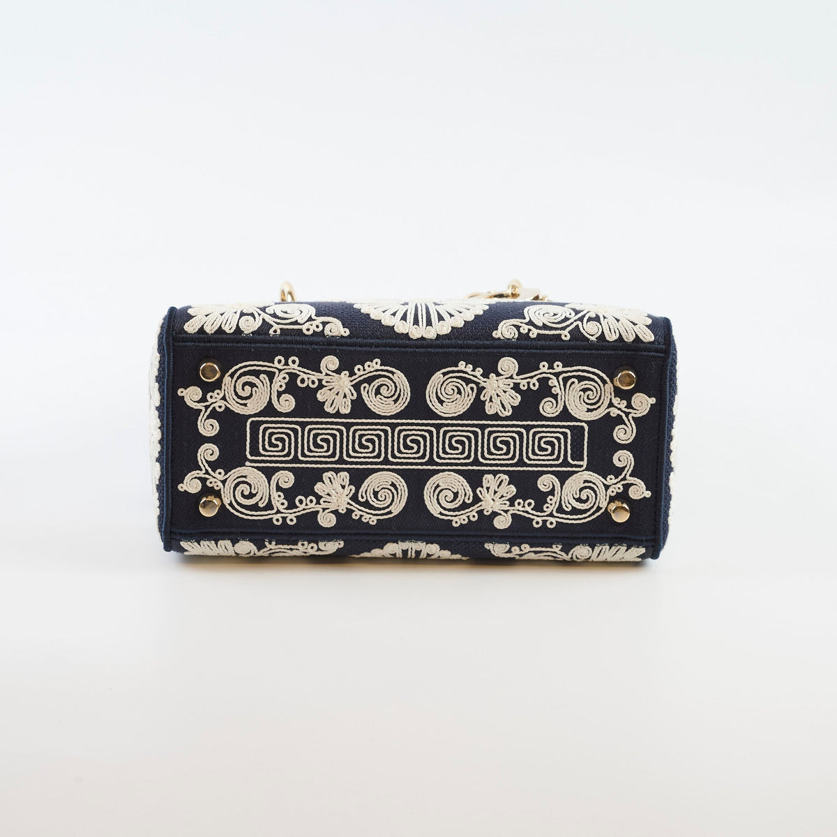 Christian Dior Lady Dior DLite Medium Navy Embroidery - photo 4