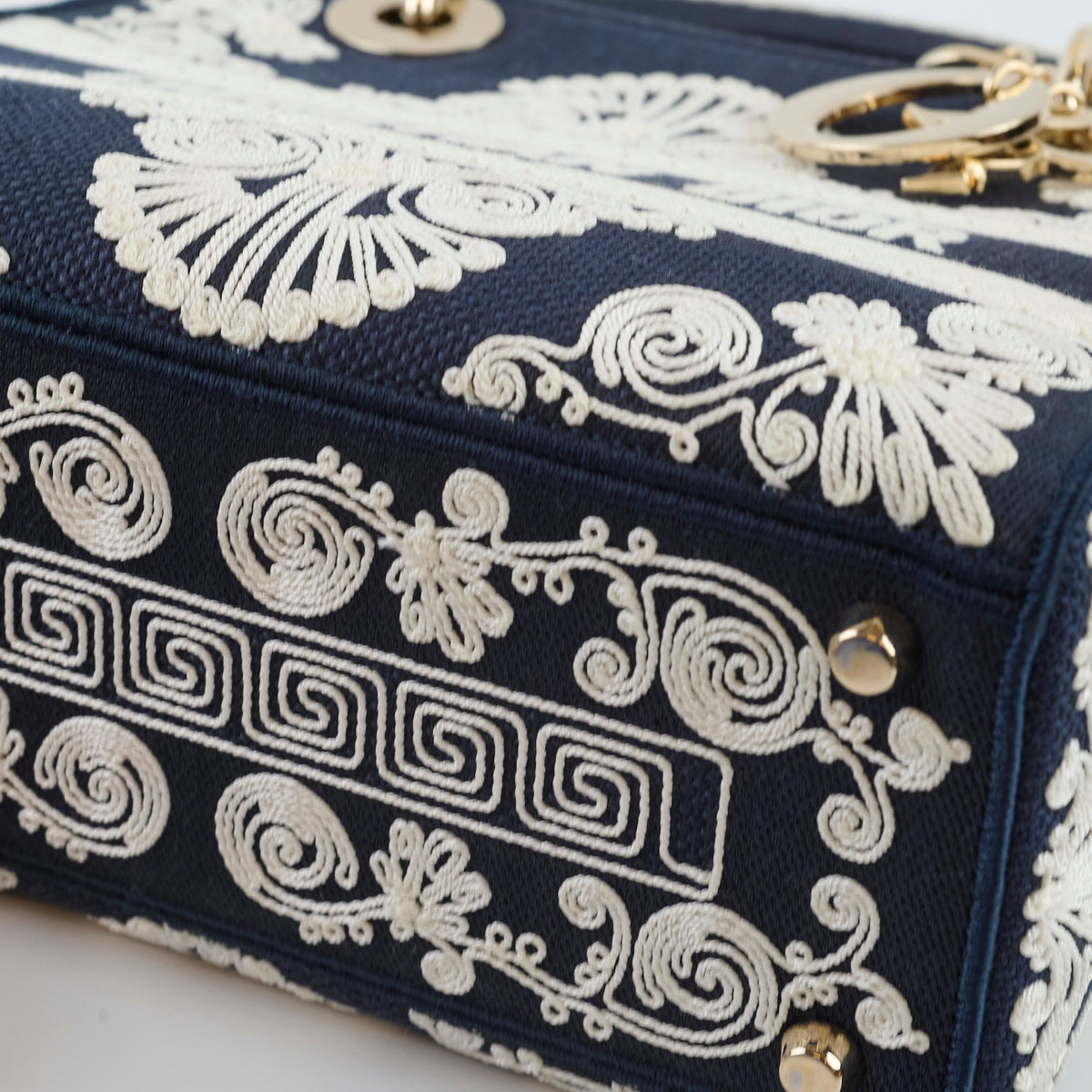 Christian Dior Lady Dior DLite Medium Navy Embroidery - photo 9