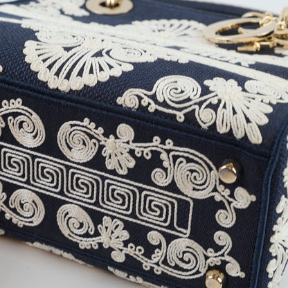 Christian Dior Lady Dior DLite Medium Navy Embroidery - photo 9