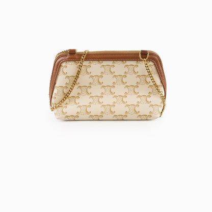 Celine Clutch on Chain Triomphe Canvas - photo 1