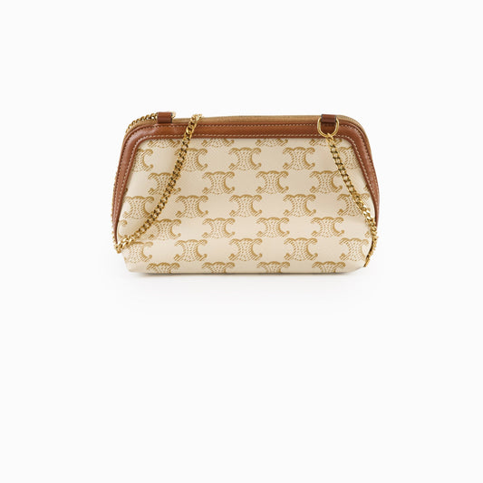 Celine Clutch on Chain Triomphe Canvas - photo 1
