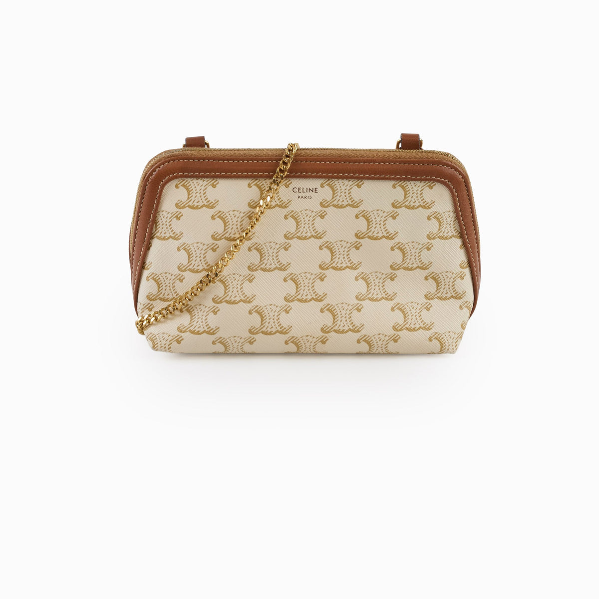 Celine Clutch on Chain Triomphe Canvas - photo 2