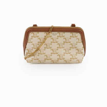 Celine Clutch on Chain Triomphe Canvas - photo 2