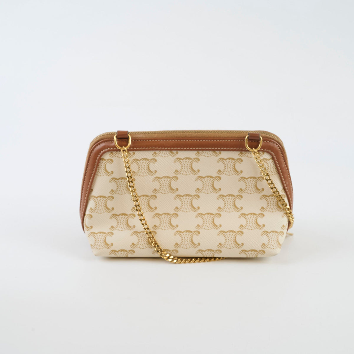 Celine Clutch on Chain Triomphe Canvas - photo 3