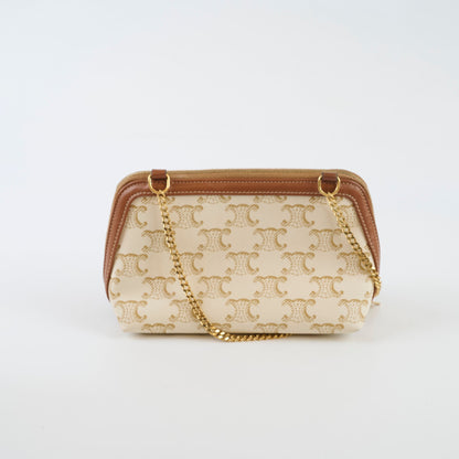 Celine Clutch on Chain Triomphe Canvas - photo 3