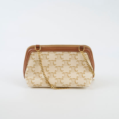 Celine Clutch on Chain Triomphe Canvas - photo 4