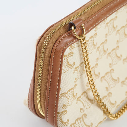 Celine Clutch on Chain Triomphe Canvas - photo 6