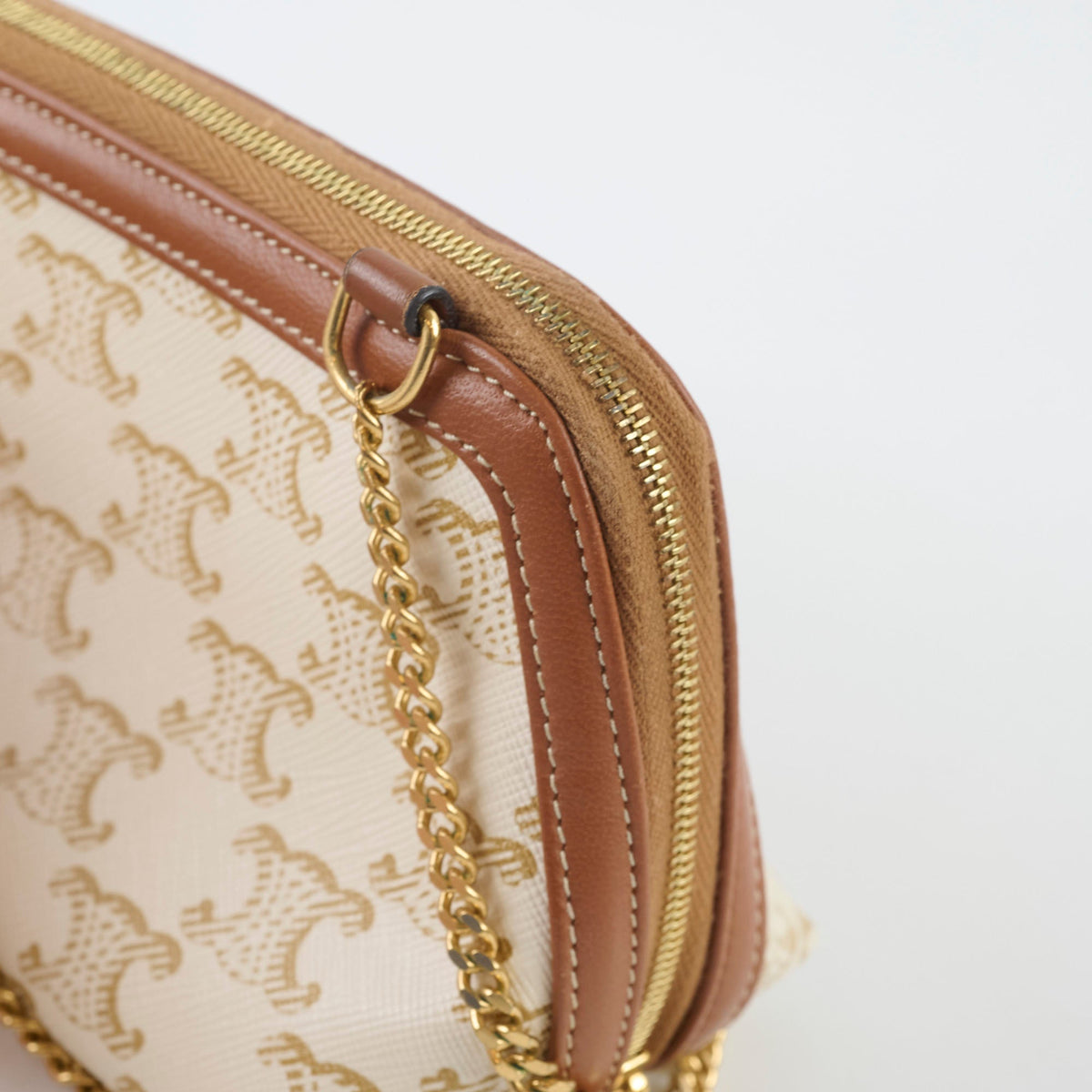 Celine Clutch on Chain Triomphe Canvas - photo 7