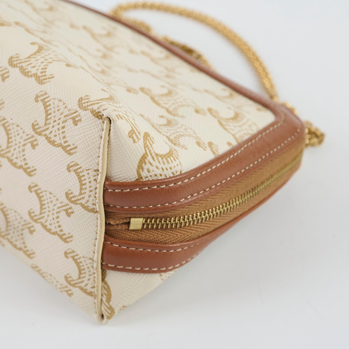 Celine Clutch on Chain Triomphe Canvas - photo 11