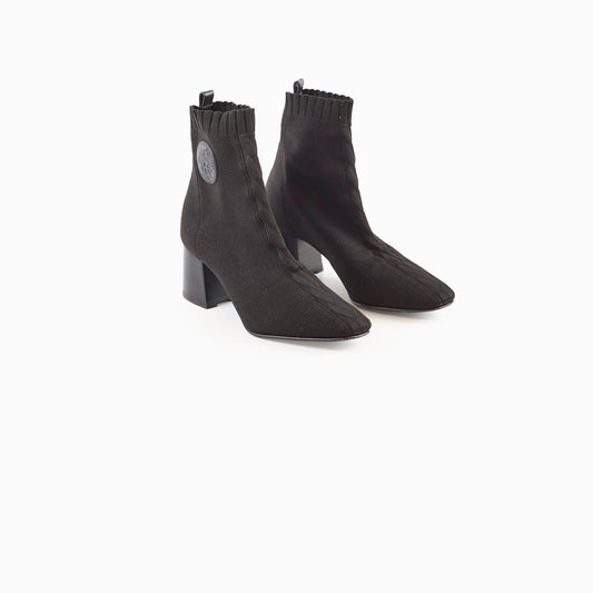 Hermes Jenna 60 Ankle Boots 36 Black - photo 1