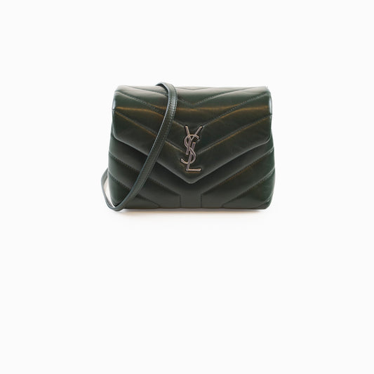 YSL Saint Laurent Toy Loulou Vert Fonce - photo 1