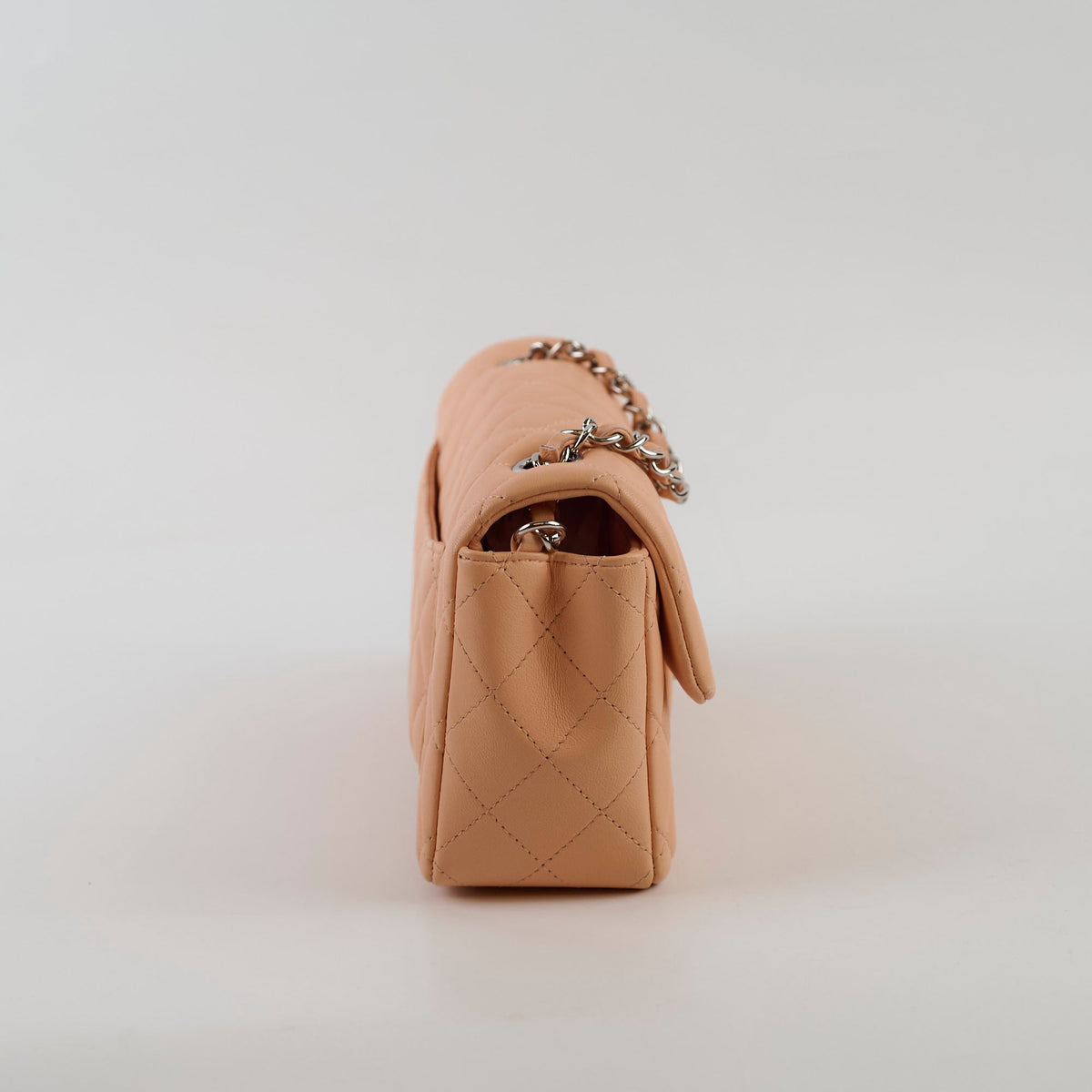 Chanel Rectangle Mini Peach Lambskin SHW 29 series - photo 3