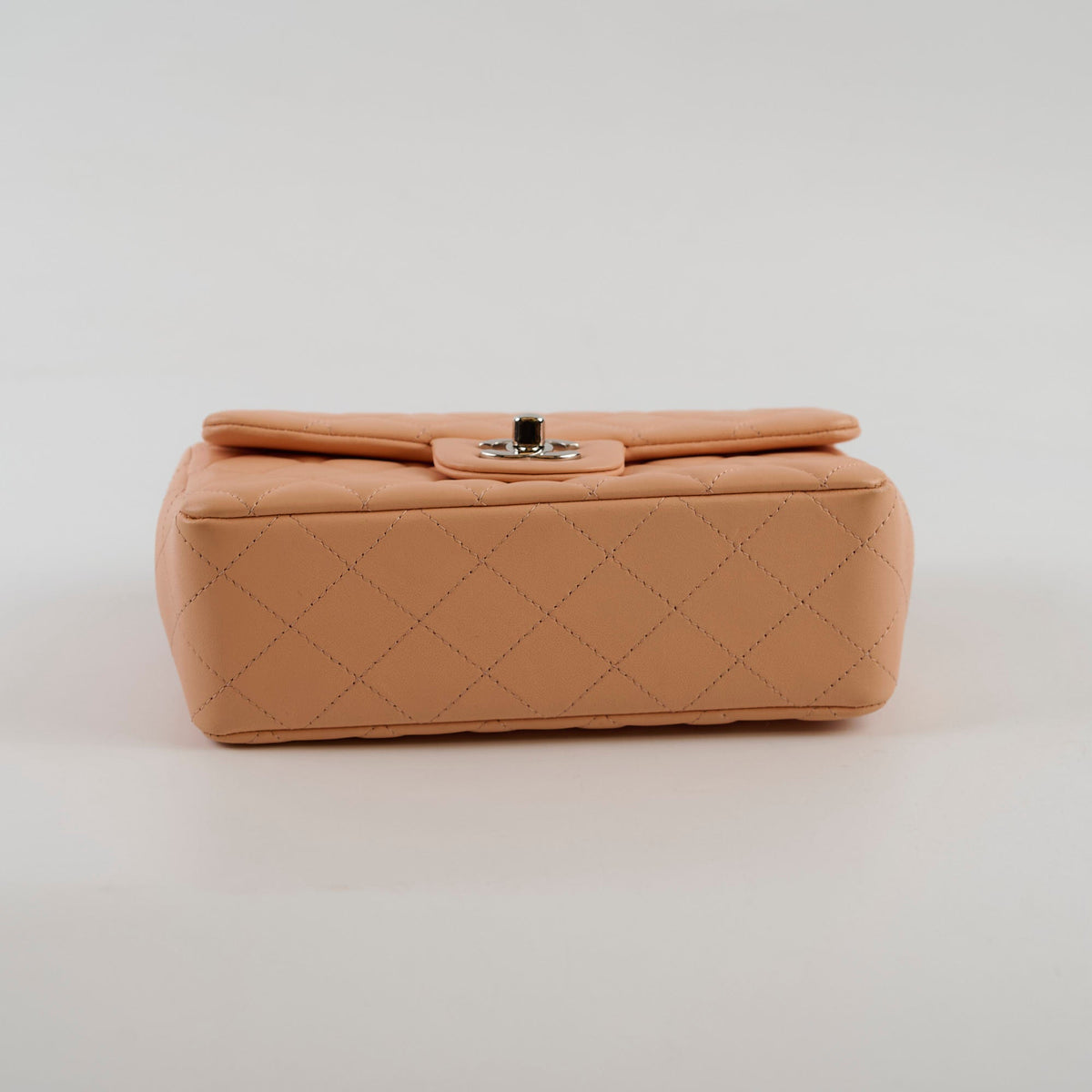 Chanel Rectangle Mini Peach Lambskin SHW 29 series - photo 4