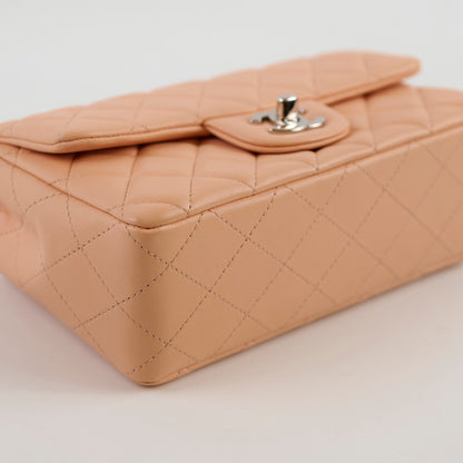 Chanel Rectangle Mini Peach Lambskin SHW 29 series - photo 11