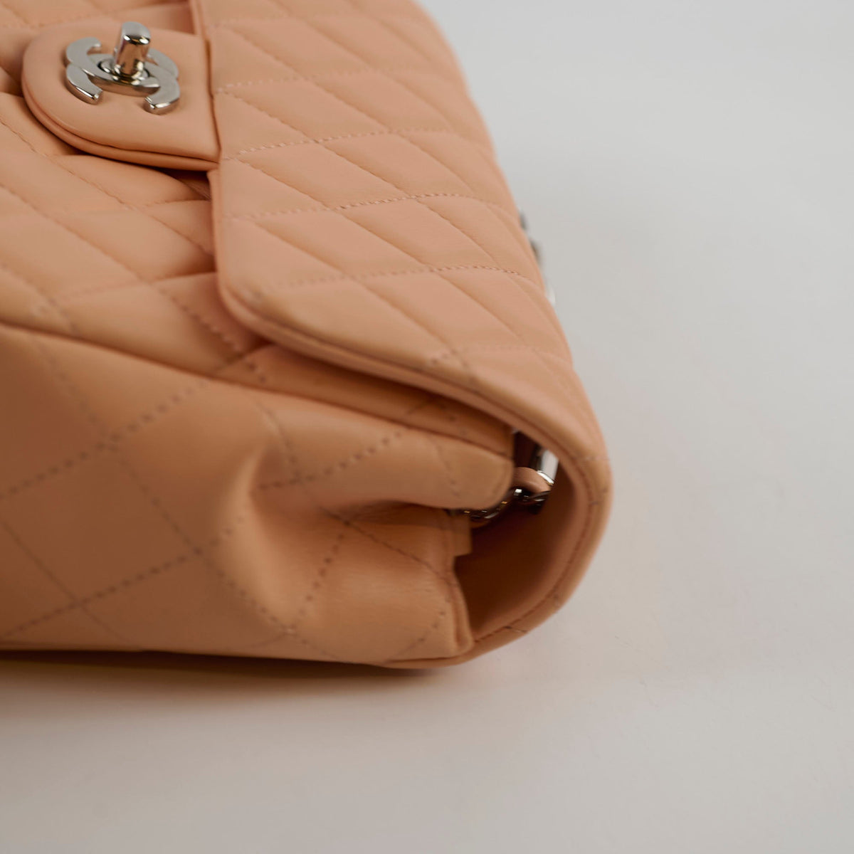 Chanel Rectangle Mini Peach Lambskin SHW 29 series - photo 5