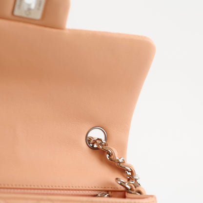 Chanel Rectangle Mini Peach Lambskin SHW 29 series - photo 8