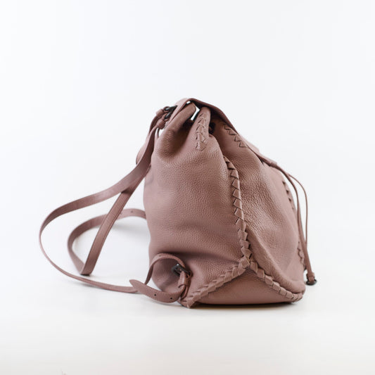 Bottega Veneta Cervo Leather Backpack Dusty Pink - photo 2