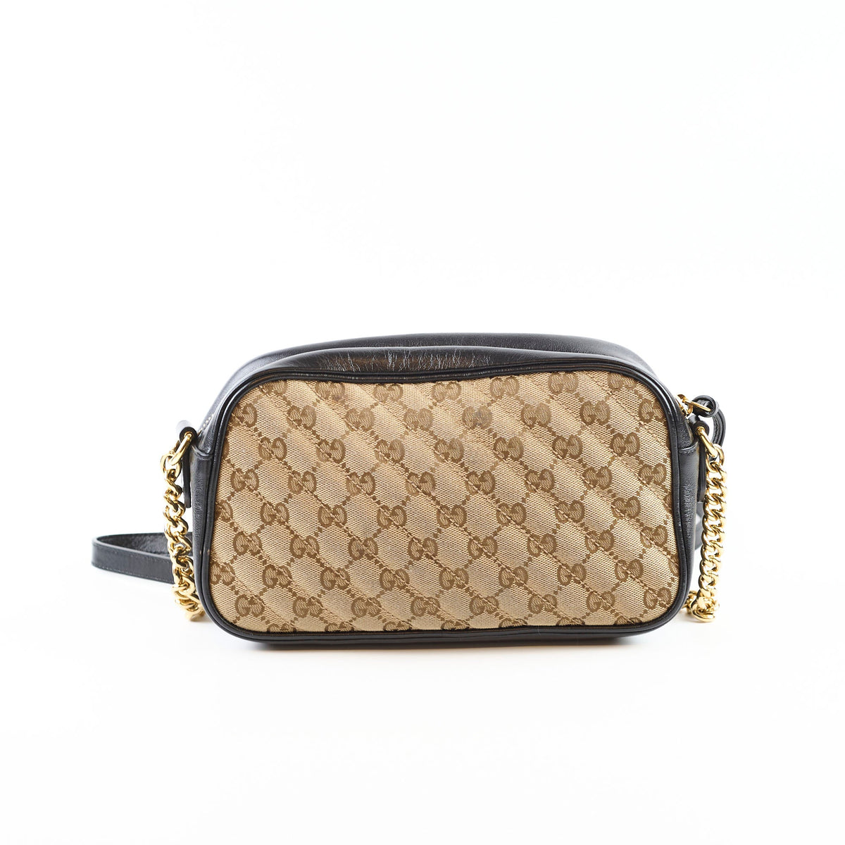 Gucci Small GG Marmont Camera Bag Beige/Black - photo 2