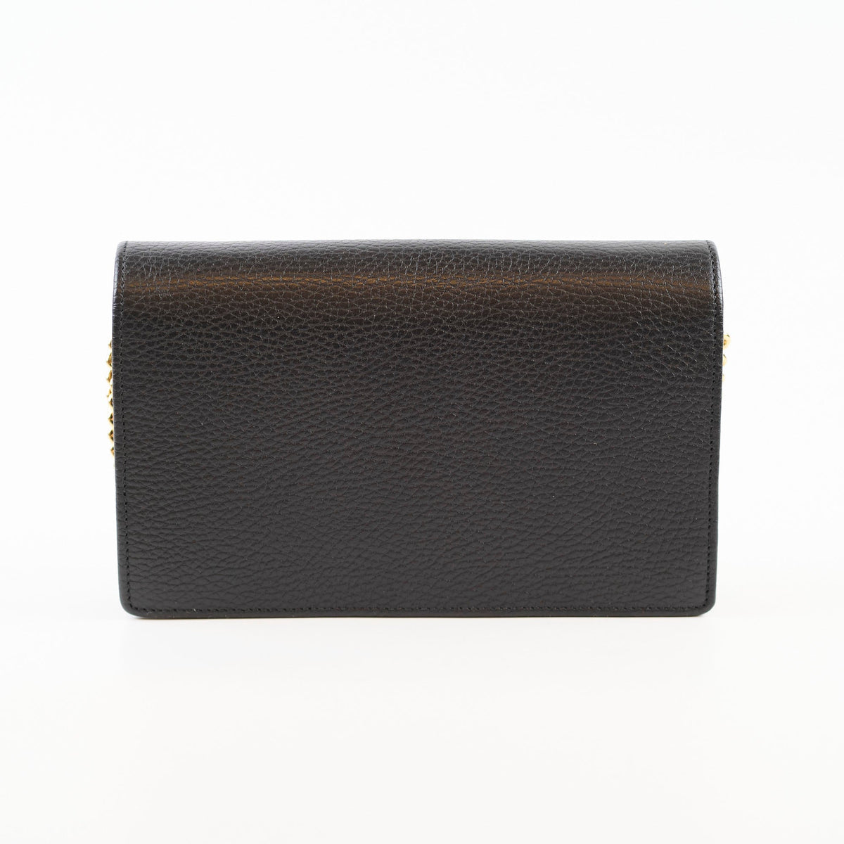 Gucci Marmont Wallet On Chain Grained Leather Black - photo 2