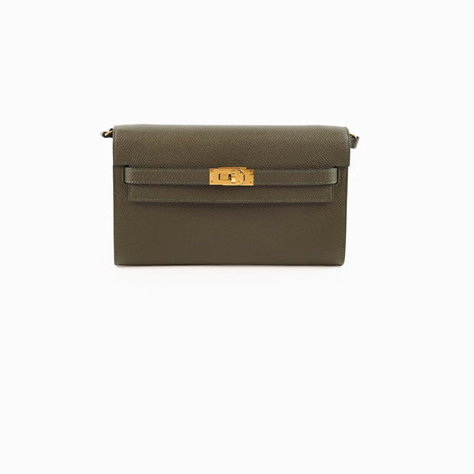 Hermes Kelly To Go Epsom Vert De Gris - Stamp Z - photo 1