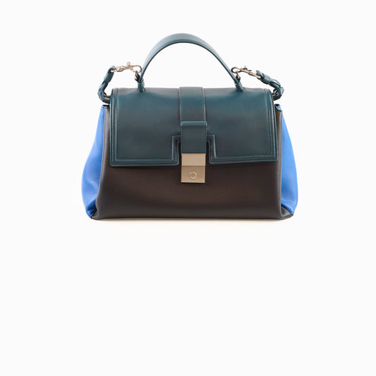 Bottega Veneta Medium Piazza Bag Petrol Green/Black/Blue - photo 1