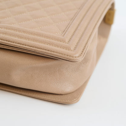 Chanel New Medium Boy Quilted Caviar Dark Beige (Series 27) - photo 5