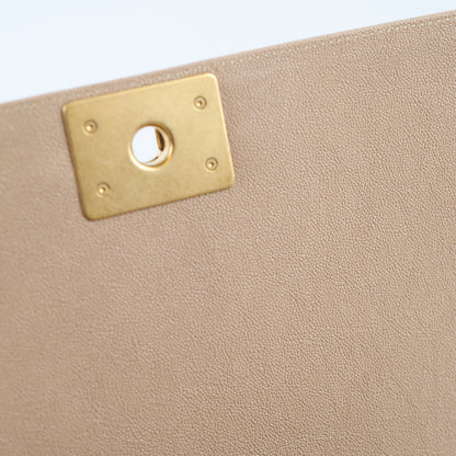 Chanel New Medium Boy Quilted Caviar Dark Beige (Series 27) - photo 9