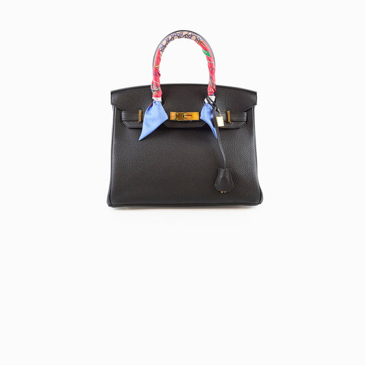 Hermes Birkin 30 Togo Noir Y Stamp - photo 1