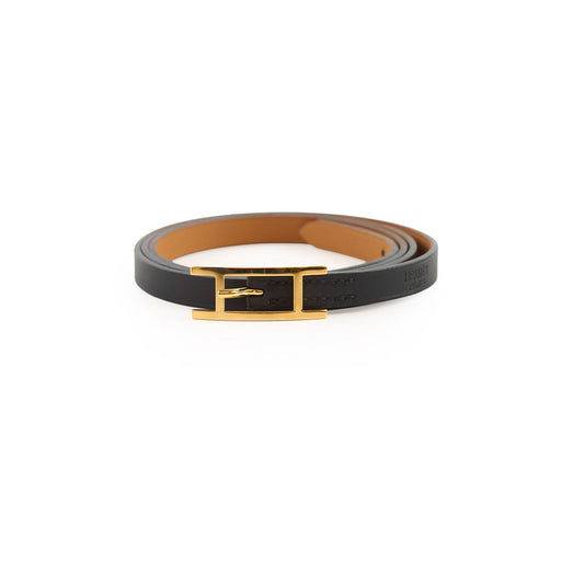 Hermes Behapi Double Tour Bracelet Noir - photo 1