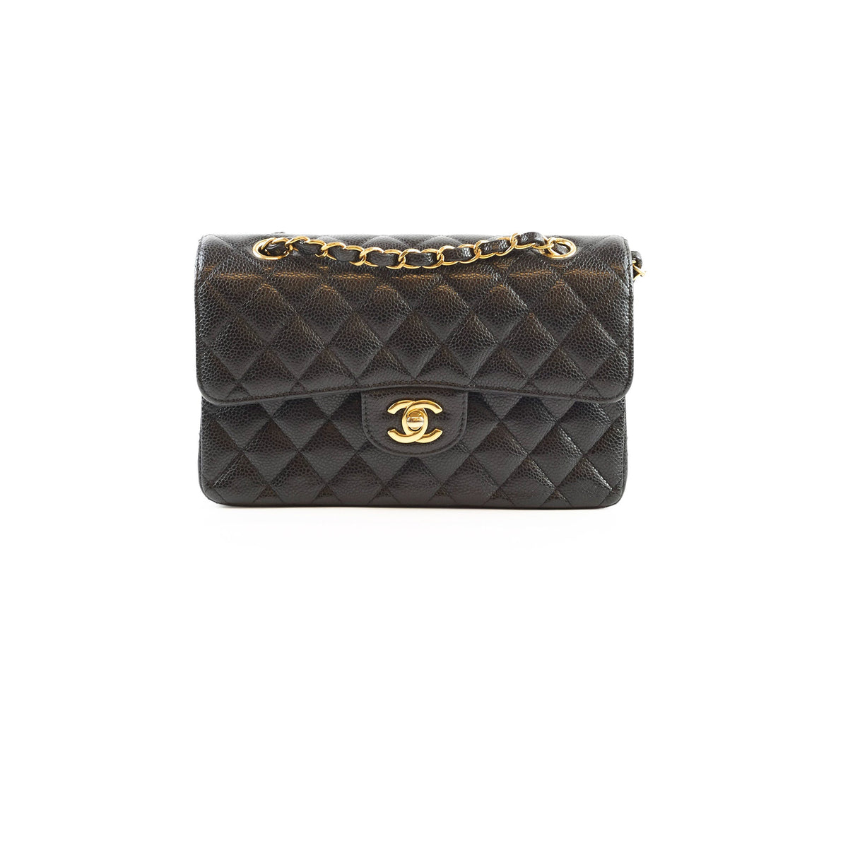 Chanel Small Classic Flap Caviar Black (microchipped) - photo 1