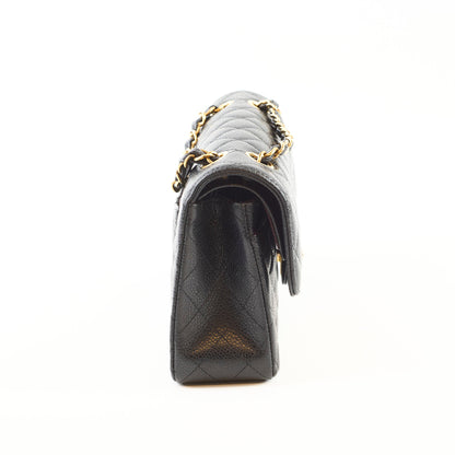 Chanel Small Classic Flap Caviar Black (microchipped) - photo 3