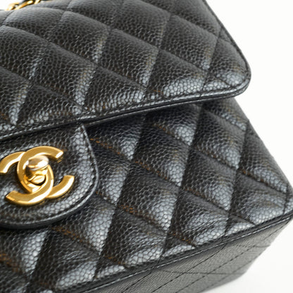 Chanel Small Classic Flap Caviar Black (microchipped) - photo 17