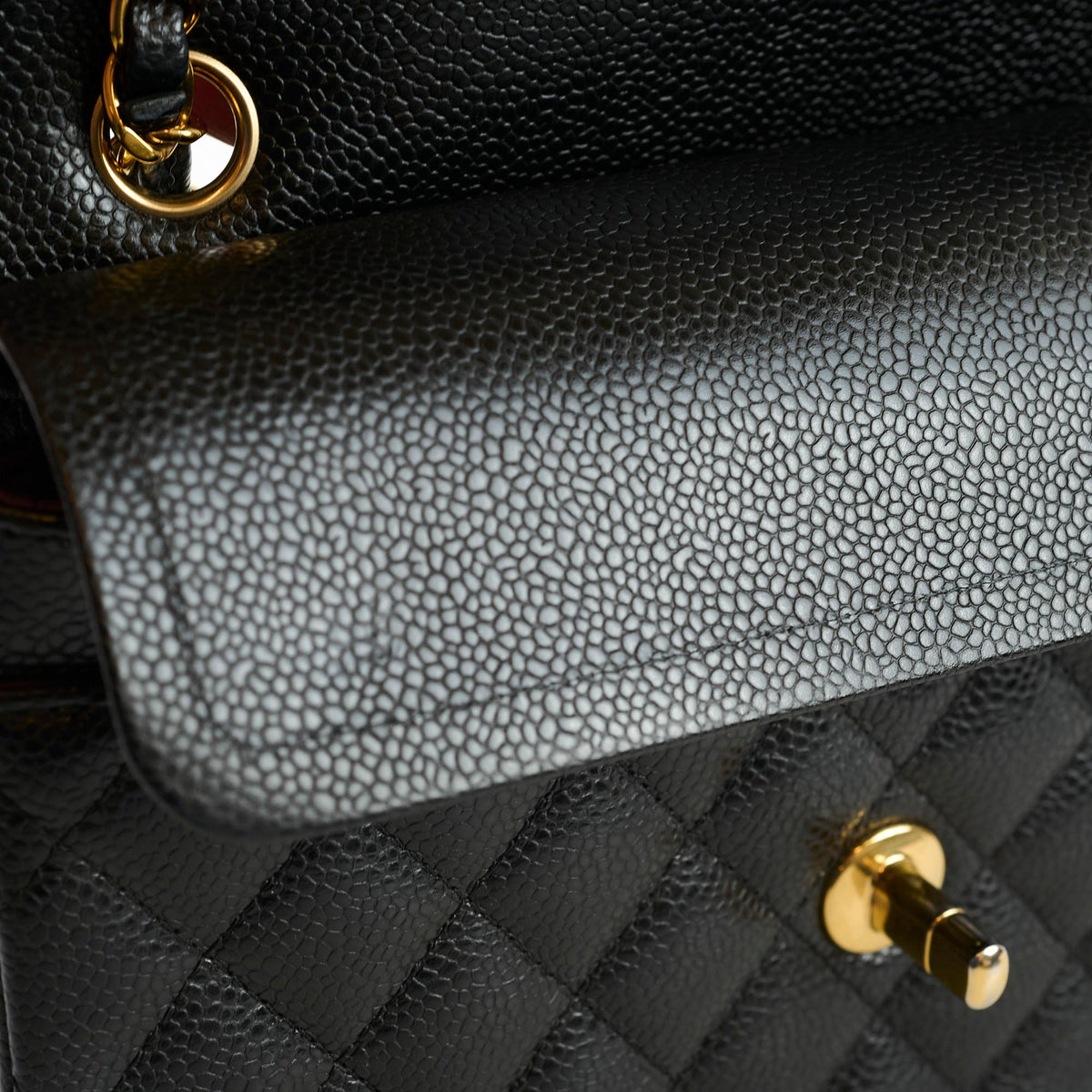 Chanel Small Classic Flap Caviar Black (microchipped) - photo 6