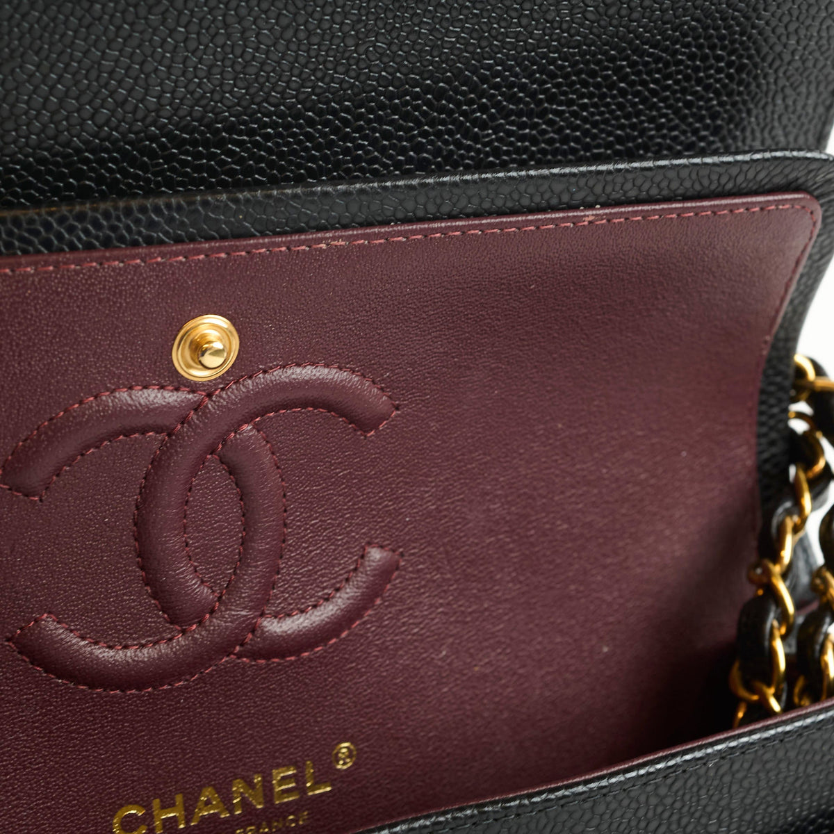 Chanel Small Classic Flap Caviar Black (microchipped) - photo 10