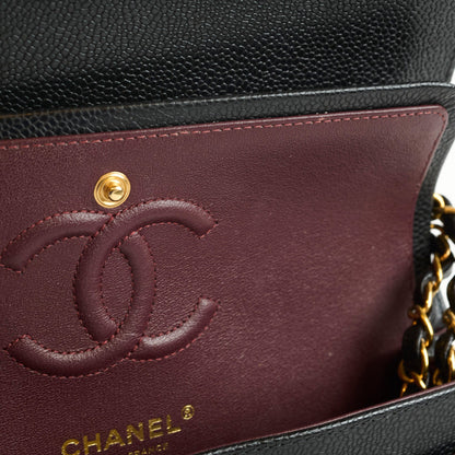 Chanel Small Classic Flap Caviar Black (microchipped) - photo 10
