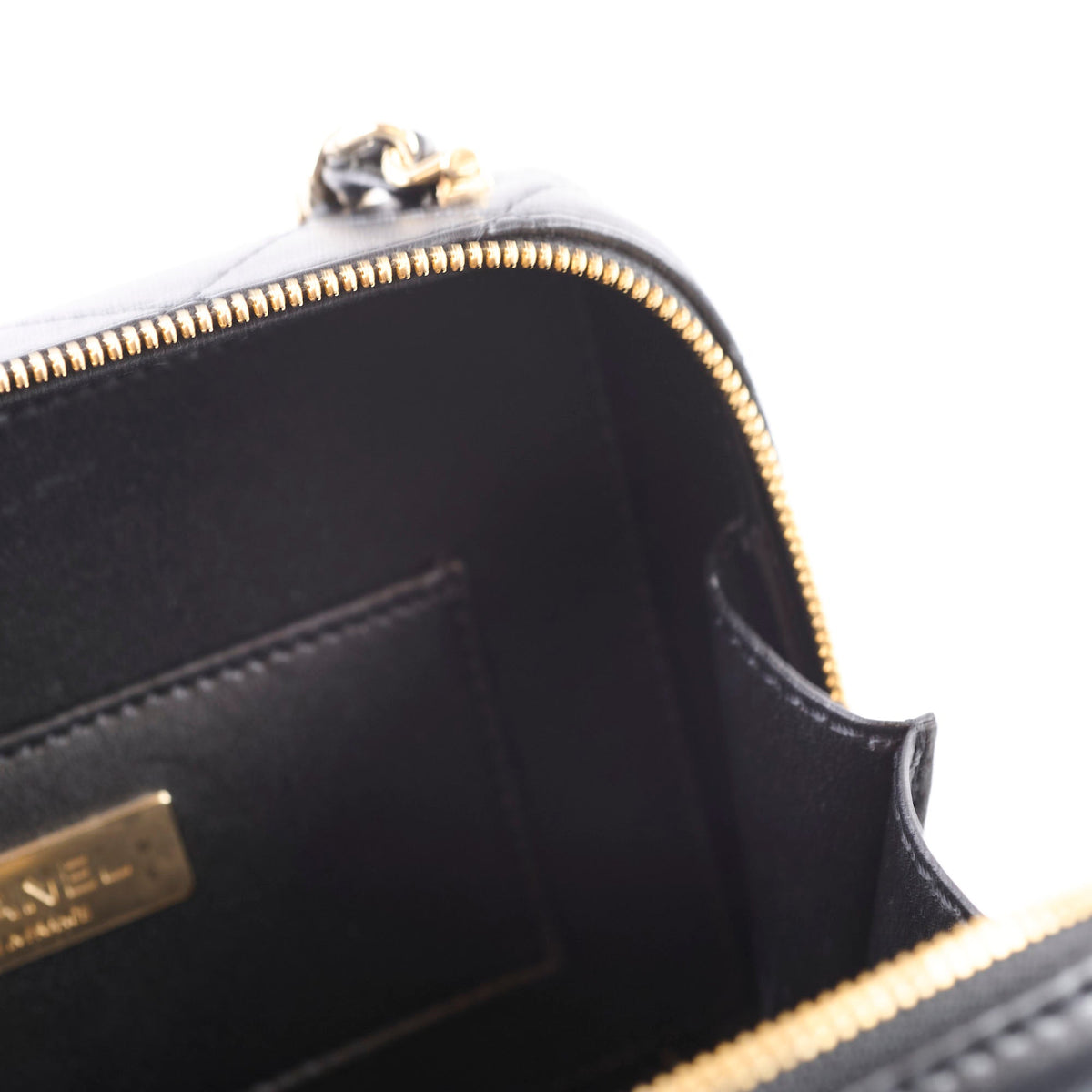 Chanel Coco Clip Camera Bag Quilted Lambskin Black Microchip - photo 9