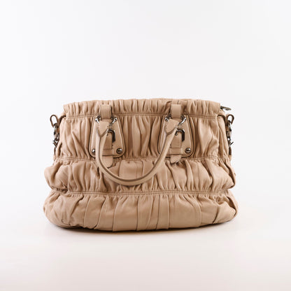 Prada Nappa Gaufre Bag Beige - photo 3