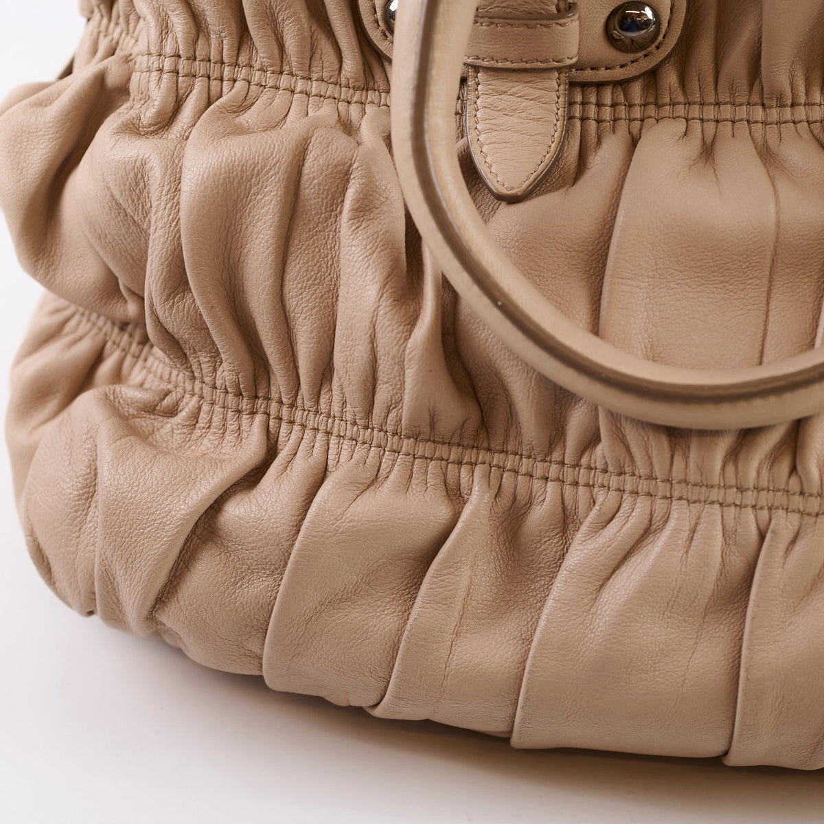 Prada Nappa Gaufre Bag Beige - photo 7