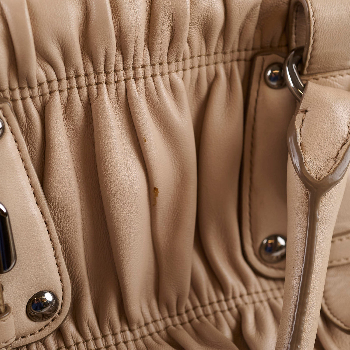 Prada Nappa Gaufre Bag Beige - photo 8