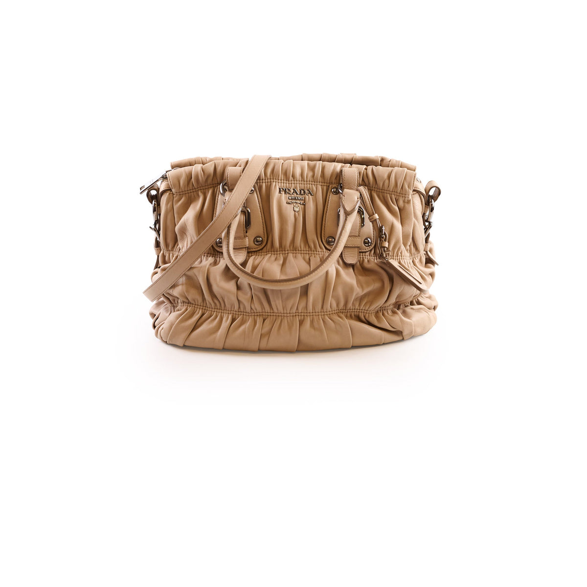 Prada Nappa Gaufre Bag Beige - photo 1