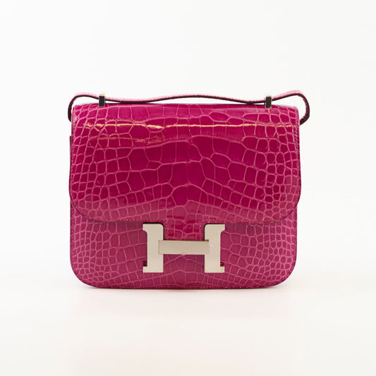 Hermes Constance 18 Alligator Mississippiensis Rose Sheherazade - Z Stamp - photo 1