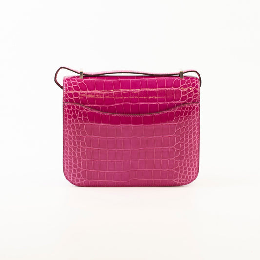 Hermes Constance 18 Alligator Mississippiensis Rose Sheherazade - Z Stamp - photo 2
